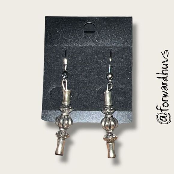 Bundle Sale 3 for $15 | Silver-tone Dangle Earrings – 2 Inches - Picture 1 of 7